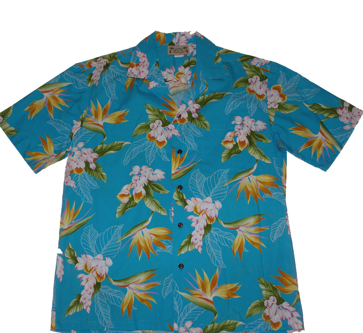 184 Hawaii shirt Colorful blue, M-2XL