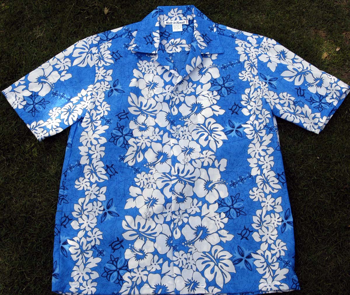 Blue/ white flower shirts
