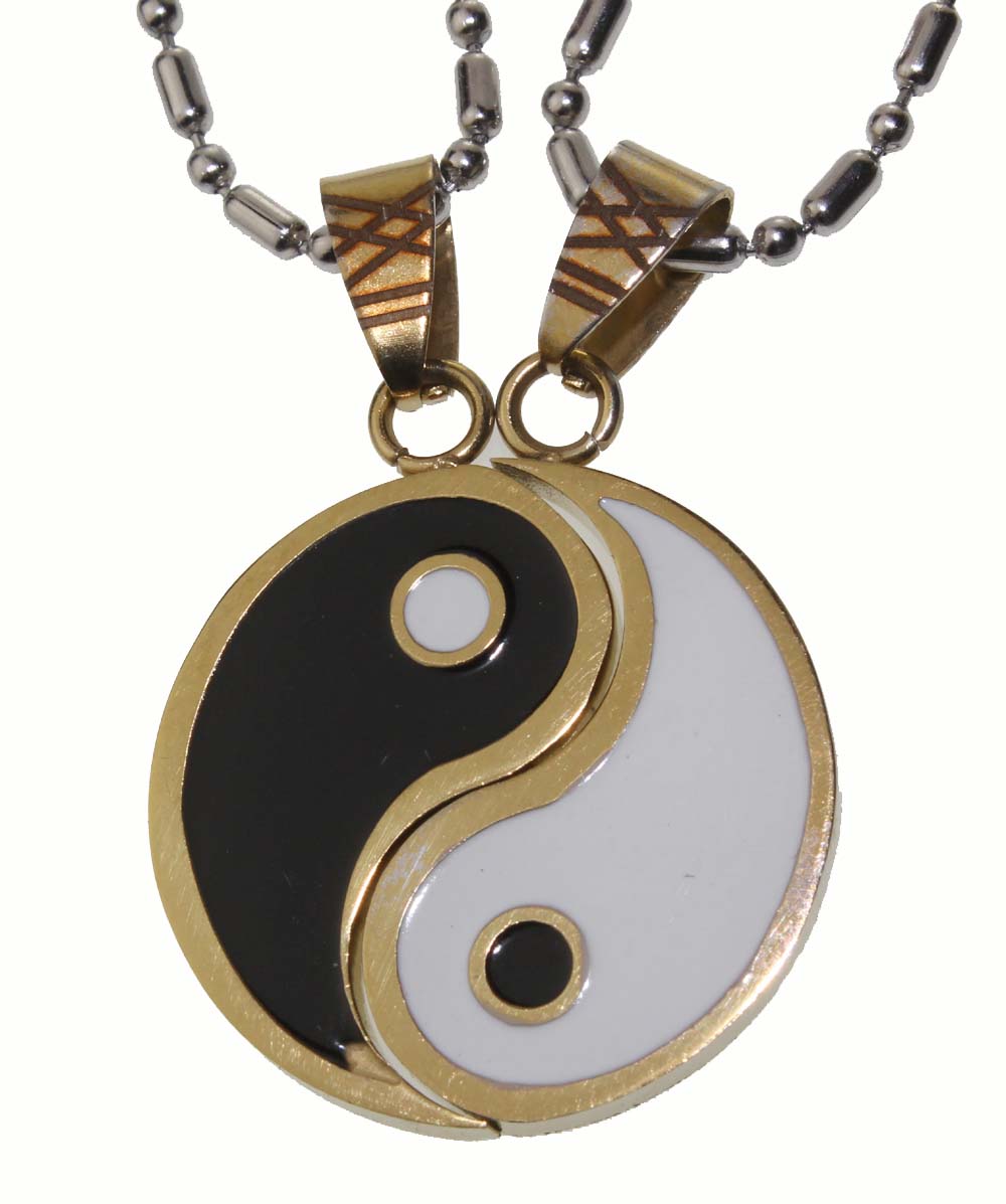 Yin and Yang Pendant Set