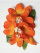 Plumeria hair clip #32 Orange