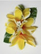 Plumeria hair clip #44 yellow