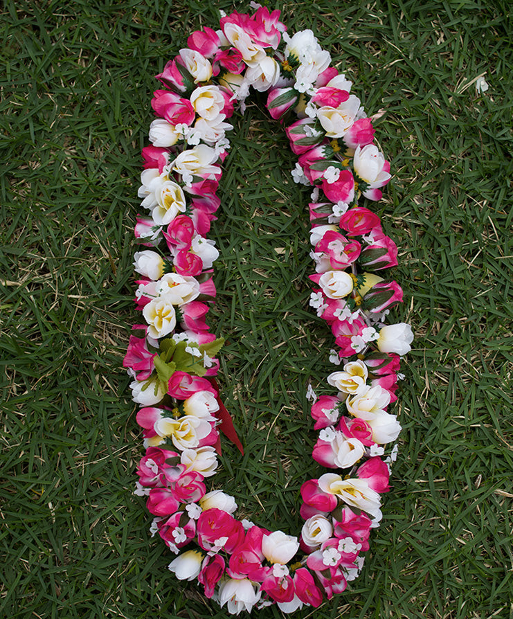 White Wedding Hawaiian Shirt Hibiscus Leis