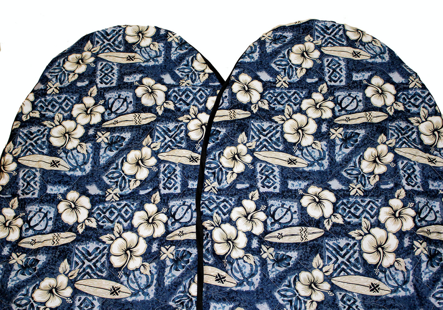 Hawaii car seat cover, #18 Blue surf board (quilted)