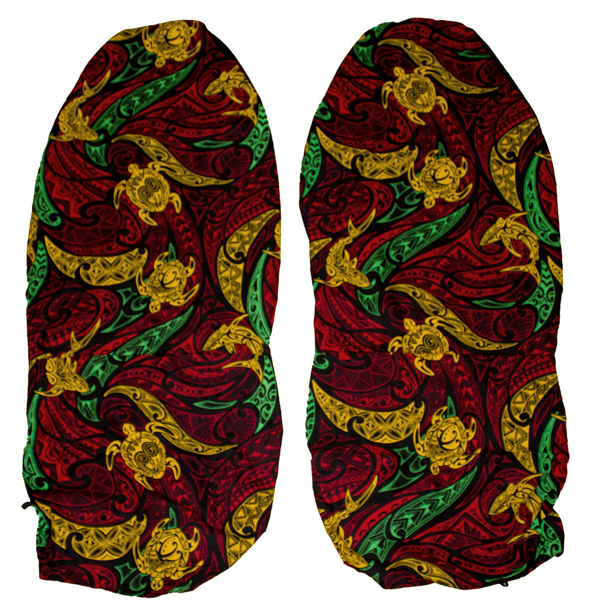 Hawaii Seat Cover<br> 129 Rasta Turtle <br>(Non-quilted)