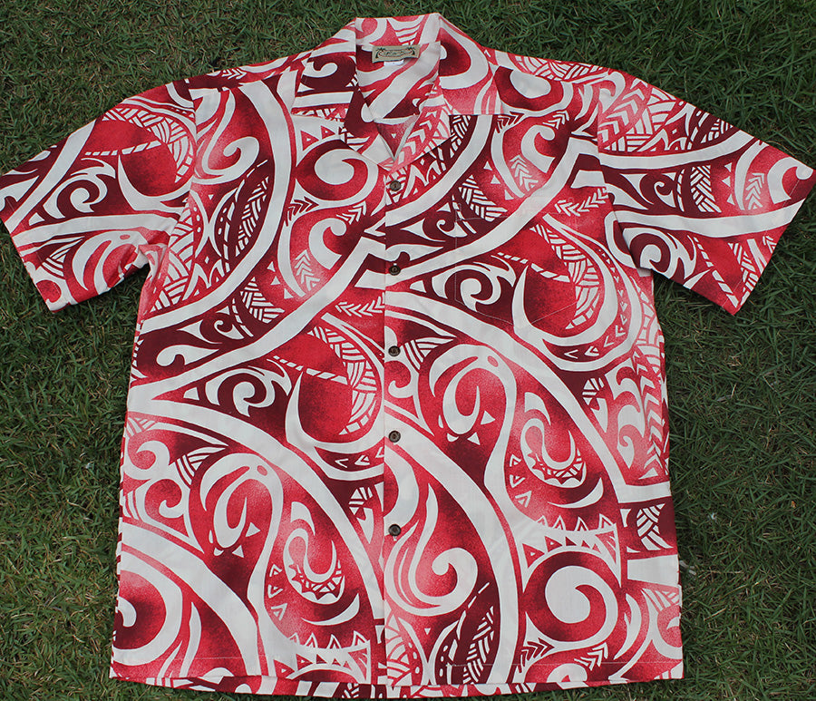 Hawaiian Party Shirt - Pink flower M to L
