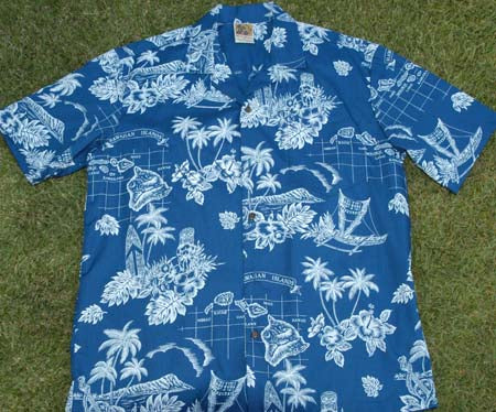 Retro Aloha Hawaii White Hawaiian Shirt 2XL