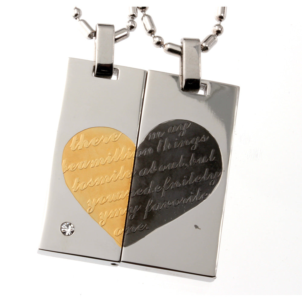 Lovers Couple<br> You Are My Favorite One Pendant Set