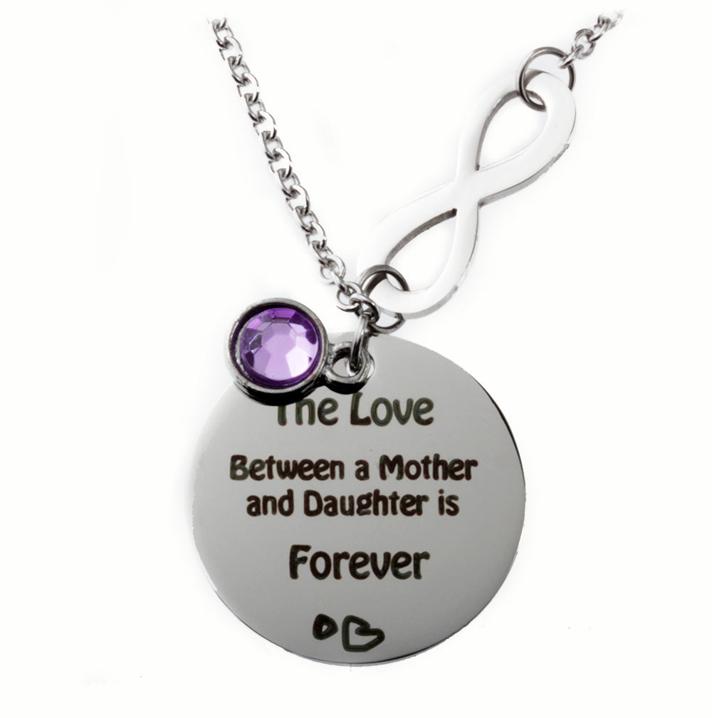 Mother and Daughter Pendant<br>Infinity Love Necklace