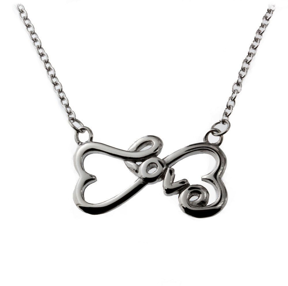 R.h. Jewelry Infinity Hearts Love Pendant Necklace